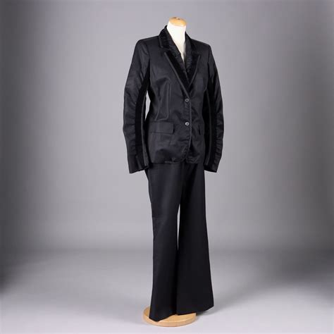 Giacche Yves saint laurent in Lana Nero taglia 42 FR 